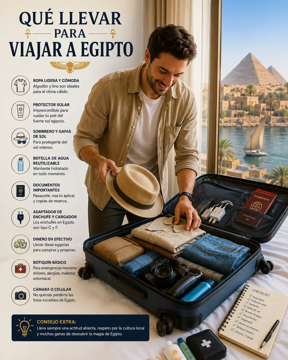 Qué llevar para Viajar a Egipto