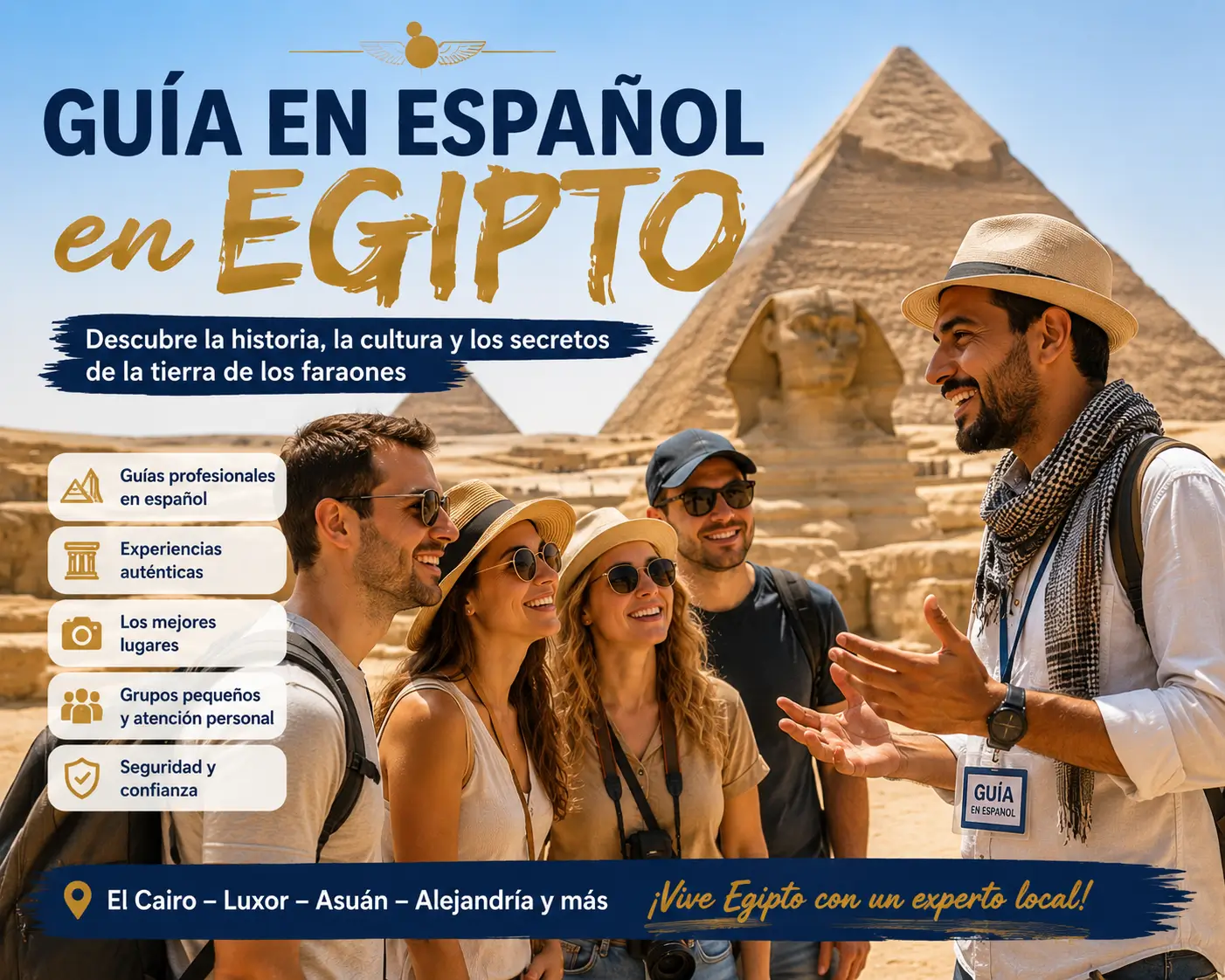 Guía en español en Egipto