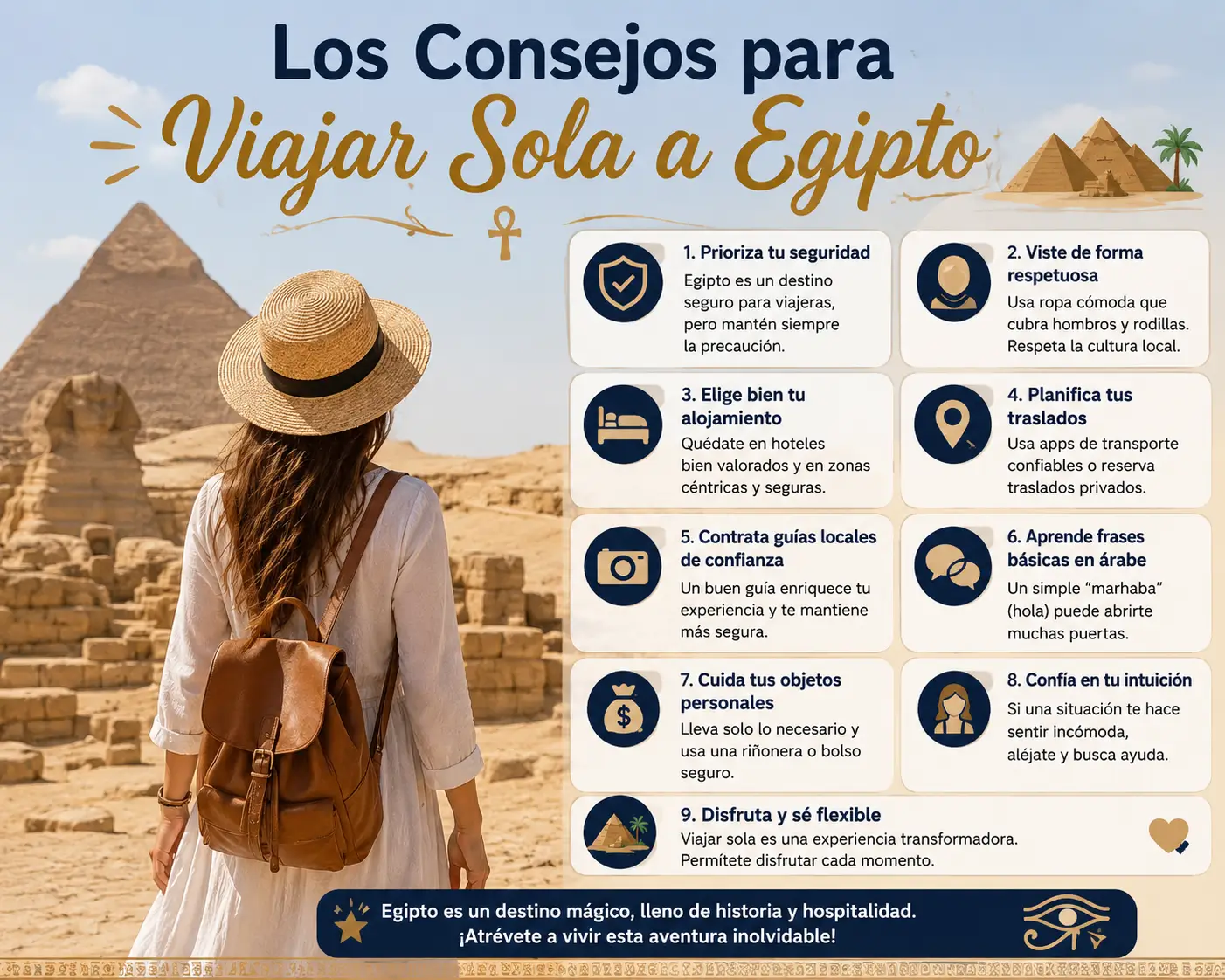 Los Consejos para Viajar Sola a Egipto