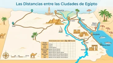 Las Distancias entre las Ciudades de Egipto