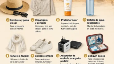 Qué llevar para Viajar a Egipto
