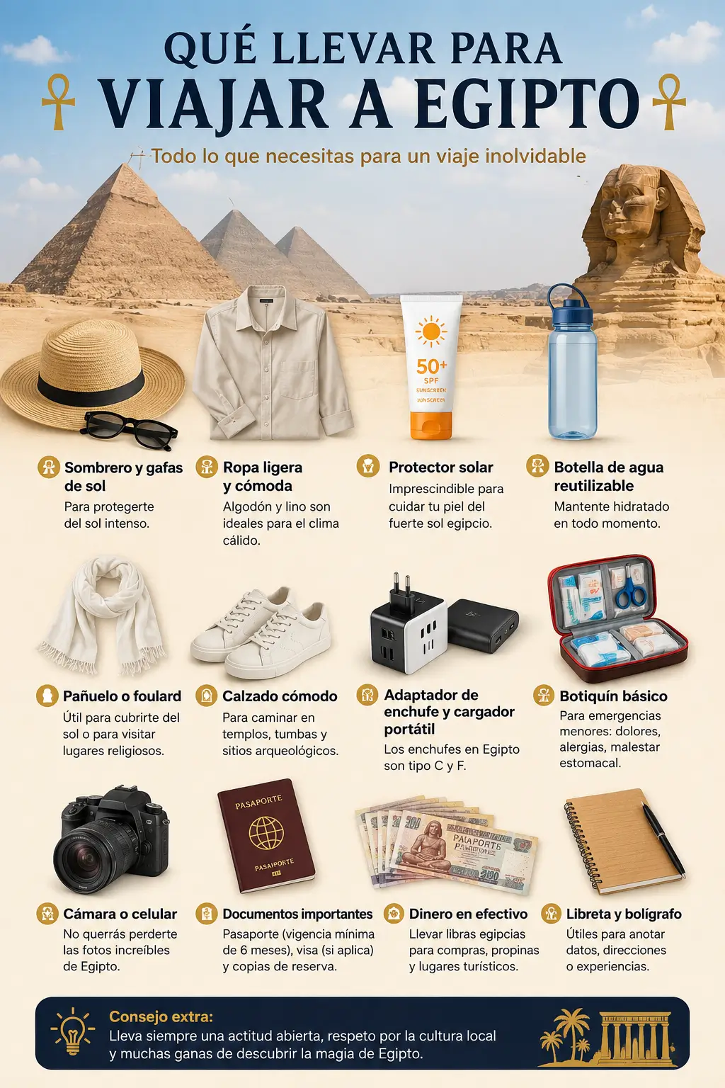 Qué llevar para Viajar a Egipto