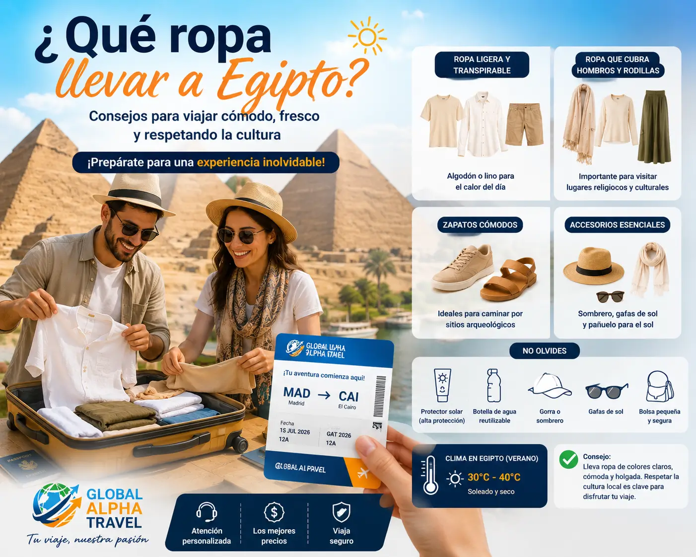 Qué ropa llevar a Egipto?