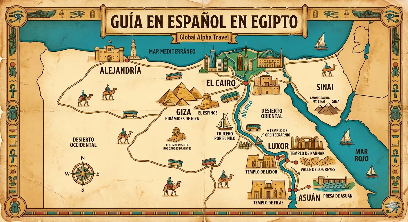 Guía en español en Egipto
