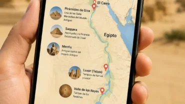 mapa del antiguo Egipto para turistas
