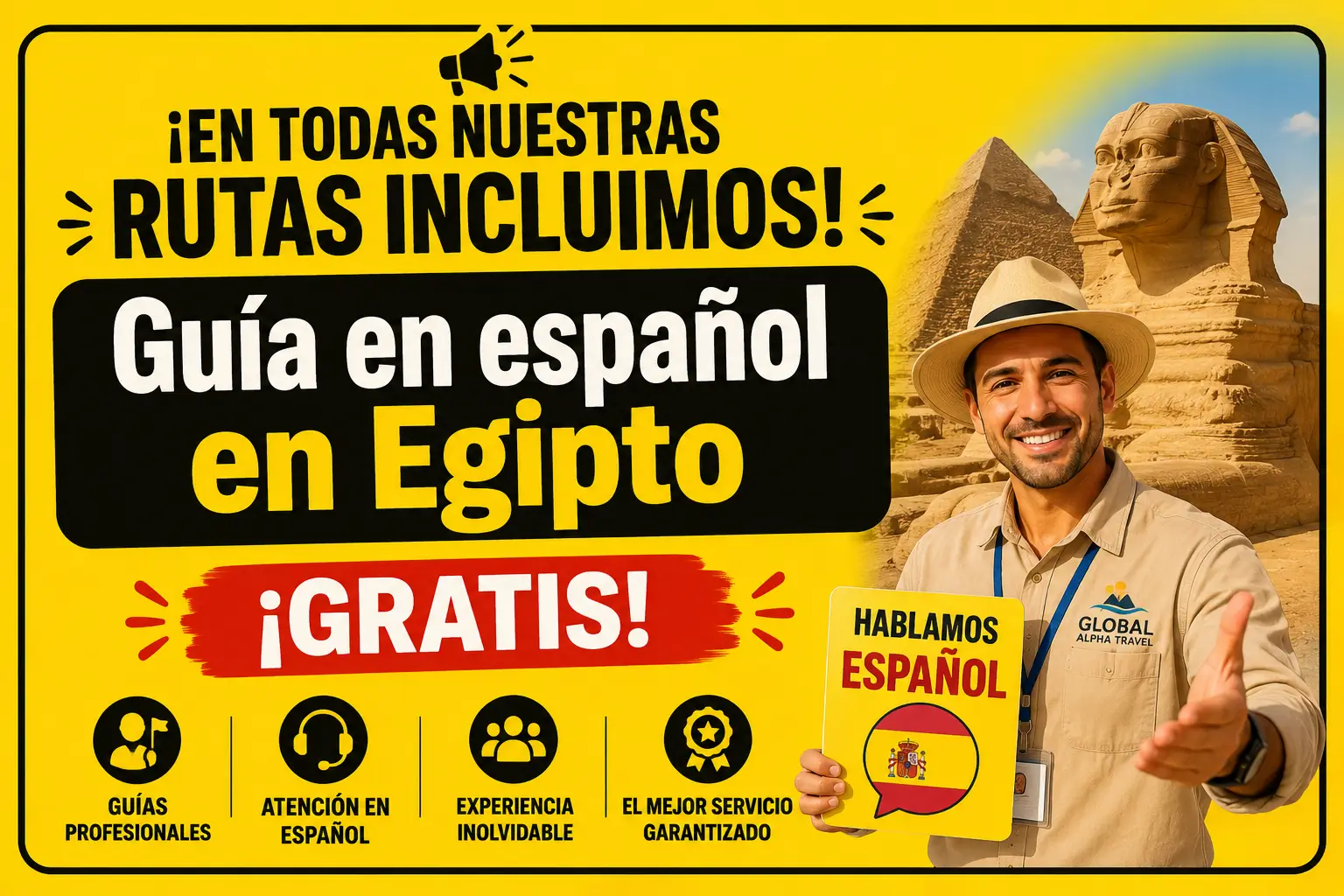 Guía en español en Egipto